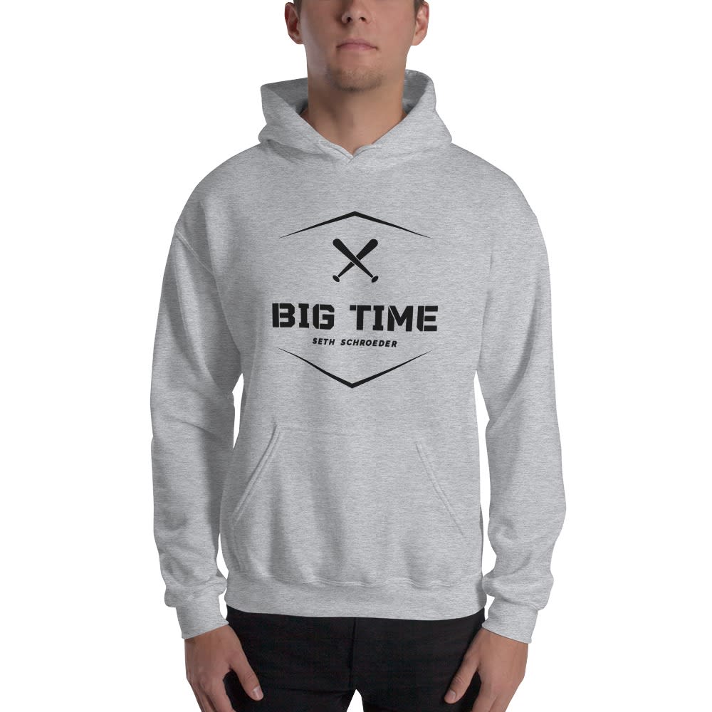    "Big Time " by Seth Schroeder Men's Hoodie, Black Logo