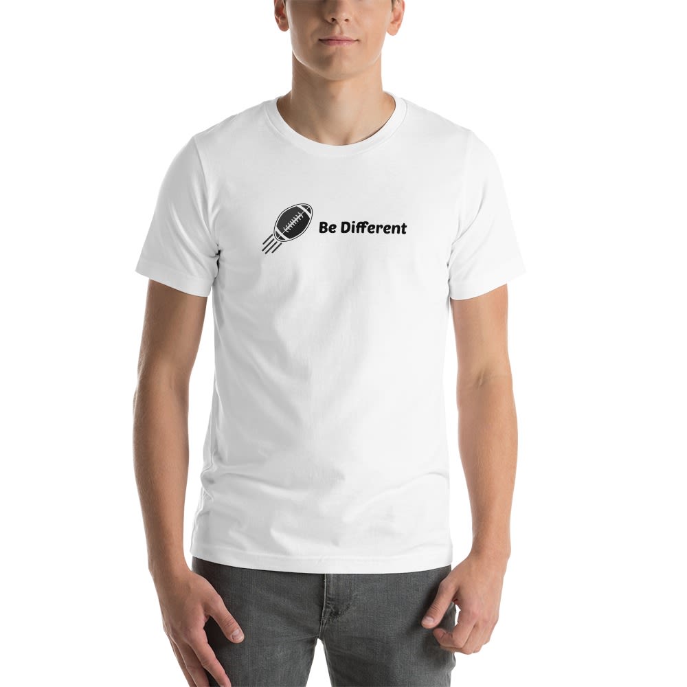 "Be Different" by Basilio Jiez T-Shirt, Black Logo