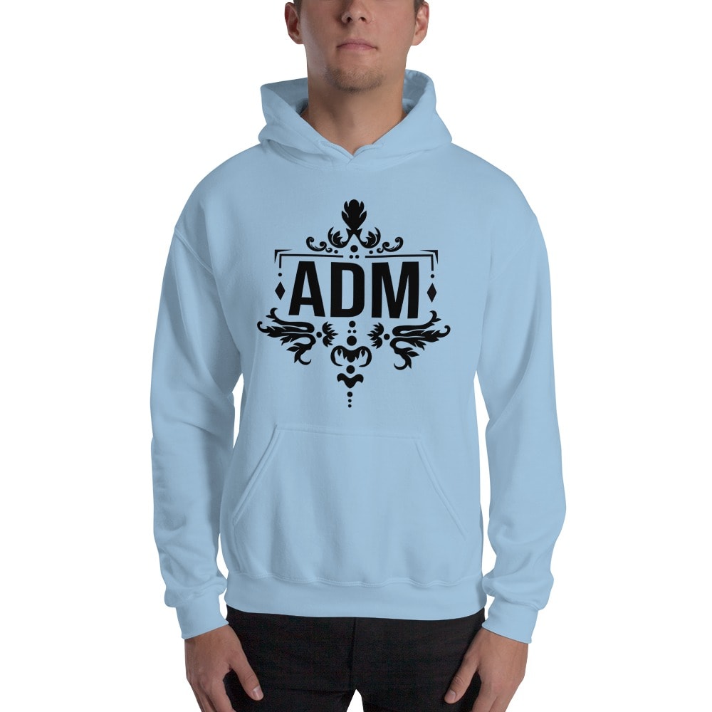 ADM By Alec McAlister, Men's Hoodie, Black Logo