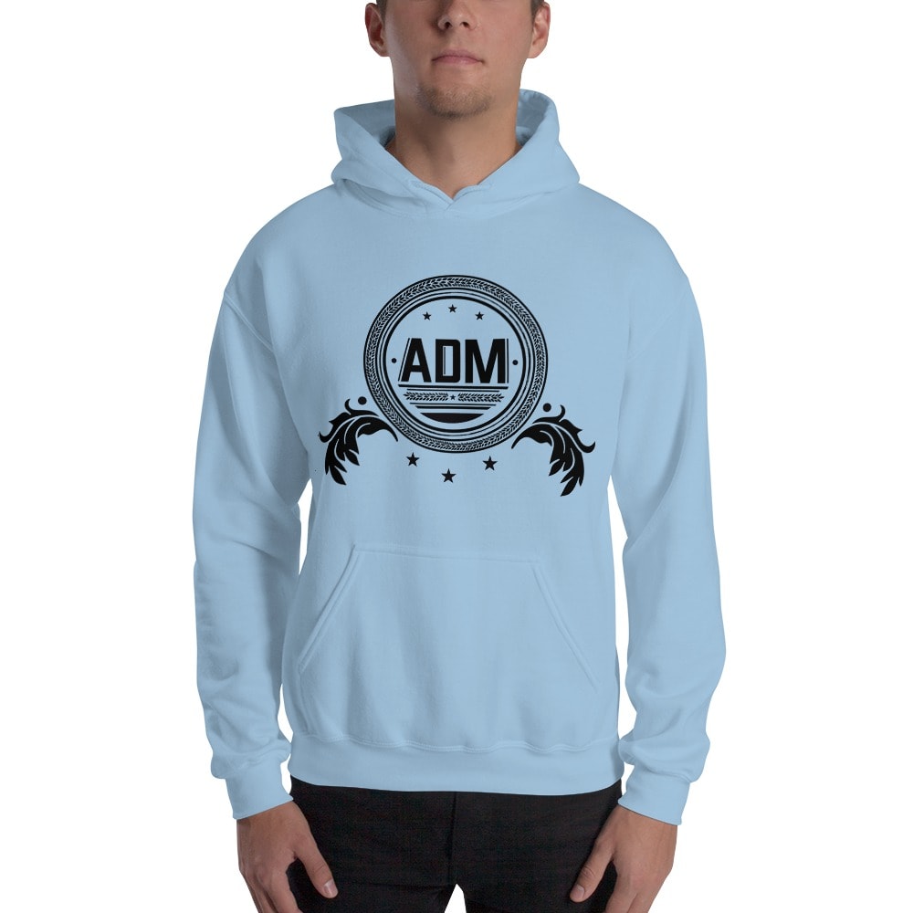 ADM By Alec McAlister, Men's Hoodie, Black Circle Logo