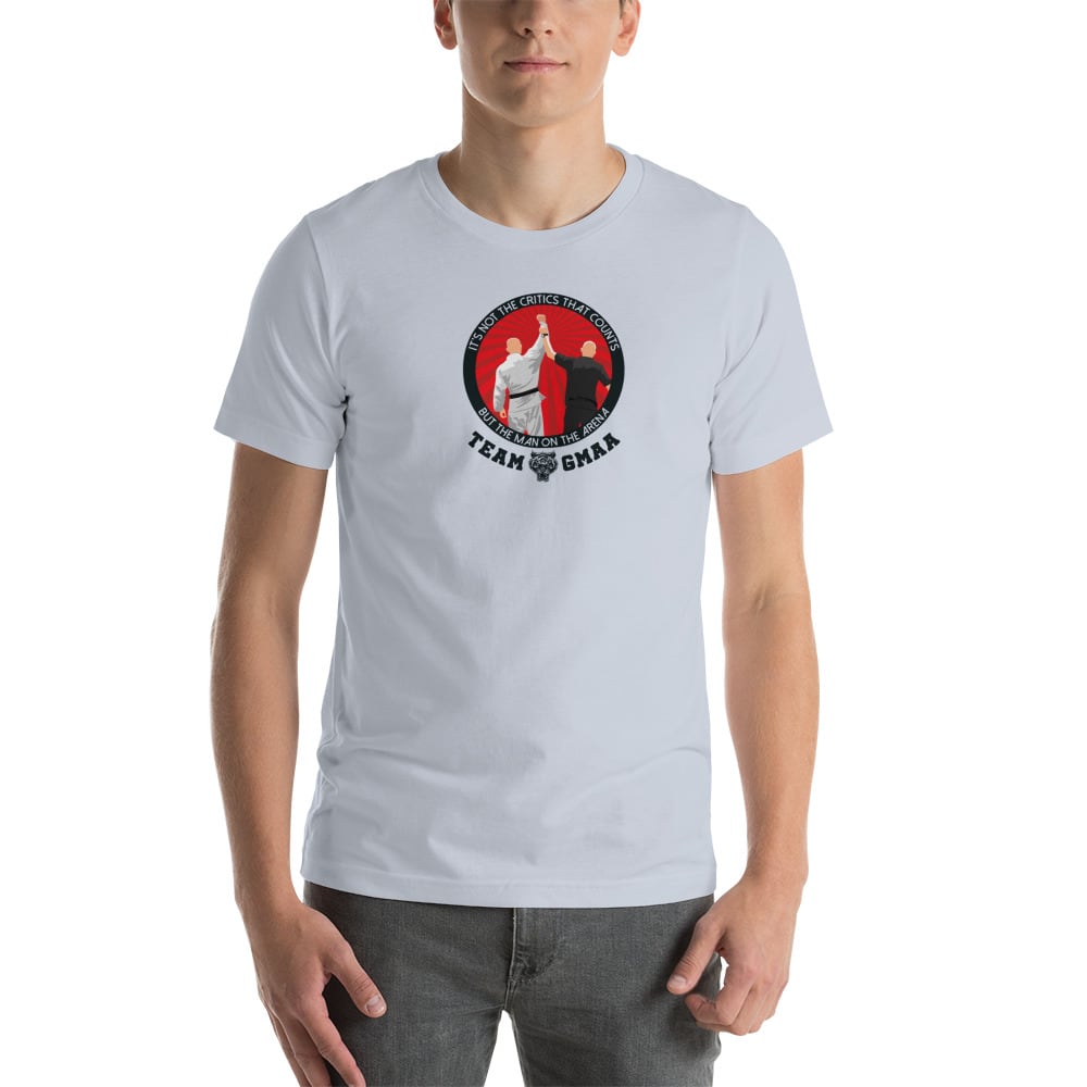 Goulburn Martial Arts Academy Men's T-Shirt, Black and Red Logo