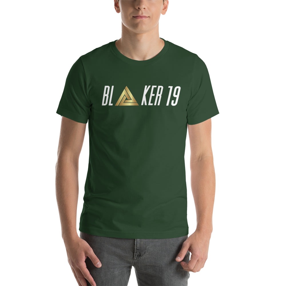 "Blaker 19" by Blake Pitts Men's T-Shirt, White Logo
