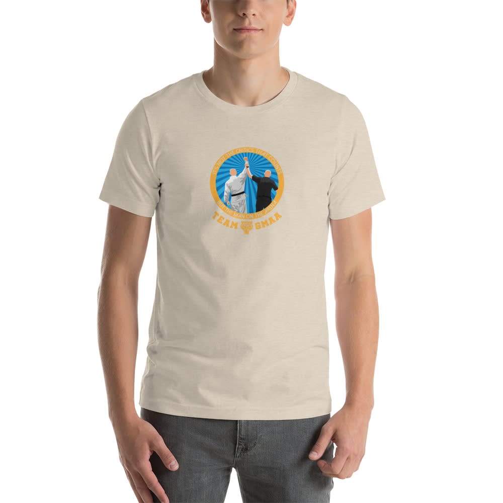 Goulburn Martial Arts Academy T-Shirt, Gold and Blue Logo