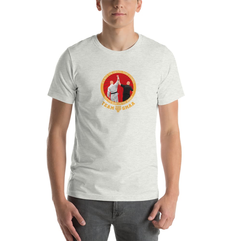 Goulburn Martial Arts Academy T-Shirt, Gold and Red Logo