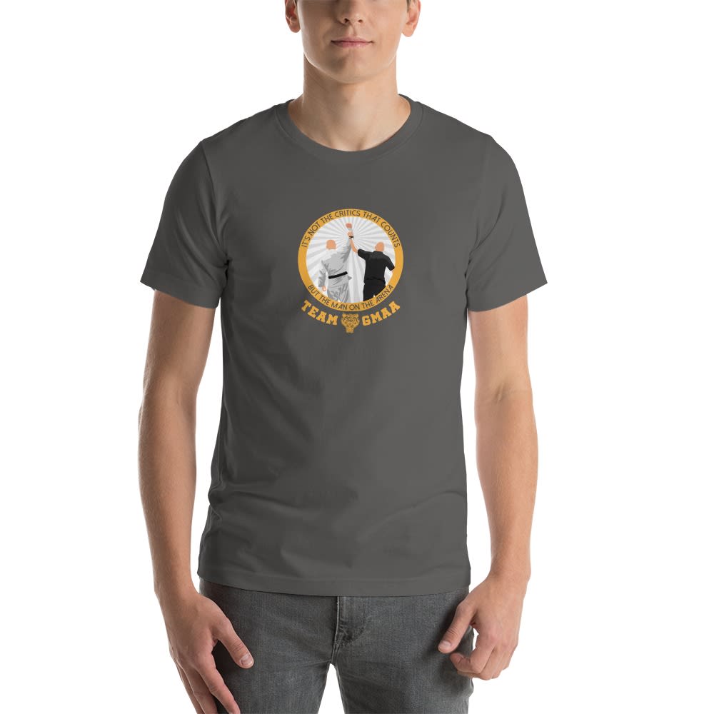 Goulburn Martial Arts Academy T-Shirt, Gold and White Logo
