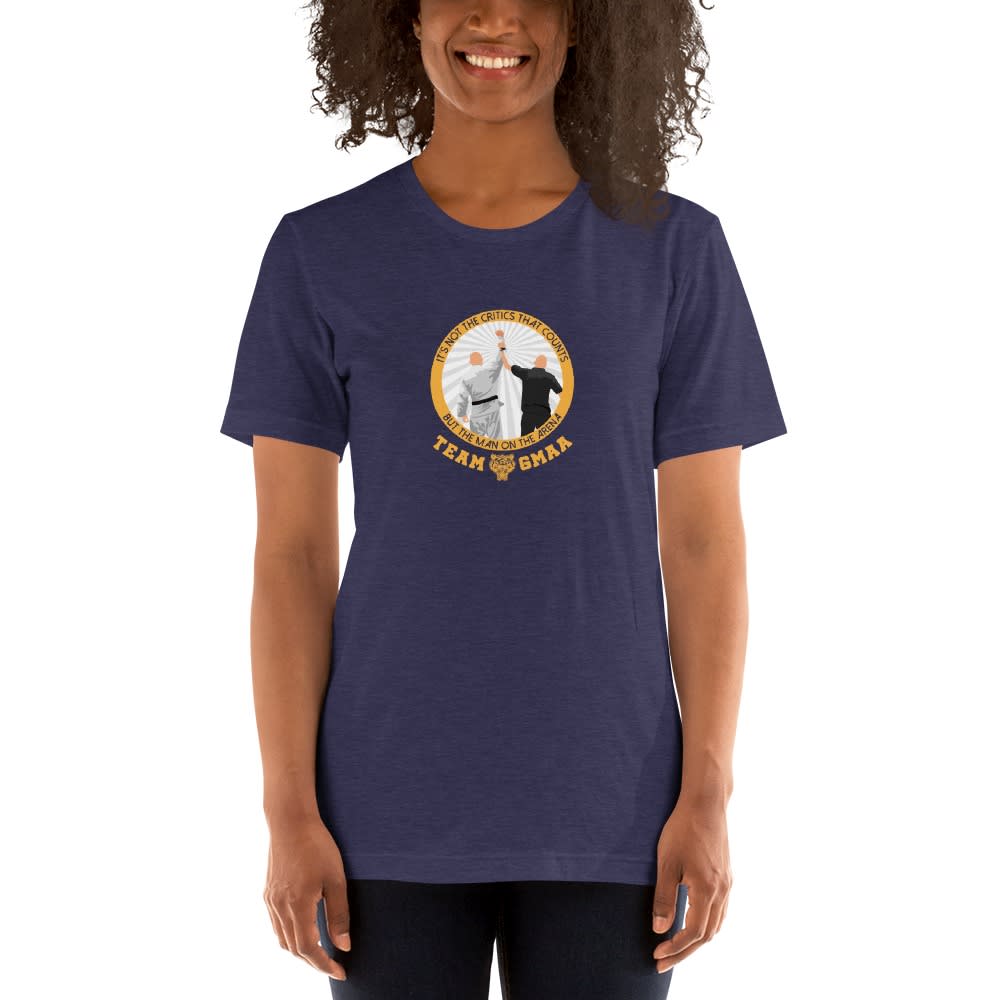 Goulburn Martial Arts Academy Women's T-Shirt, Gold and White Logo