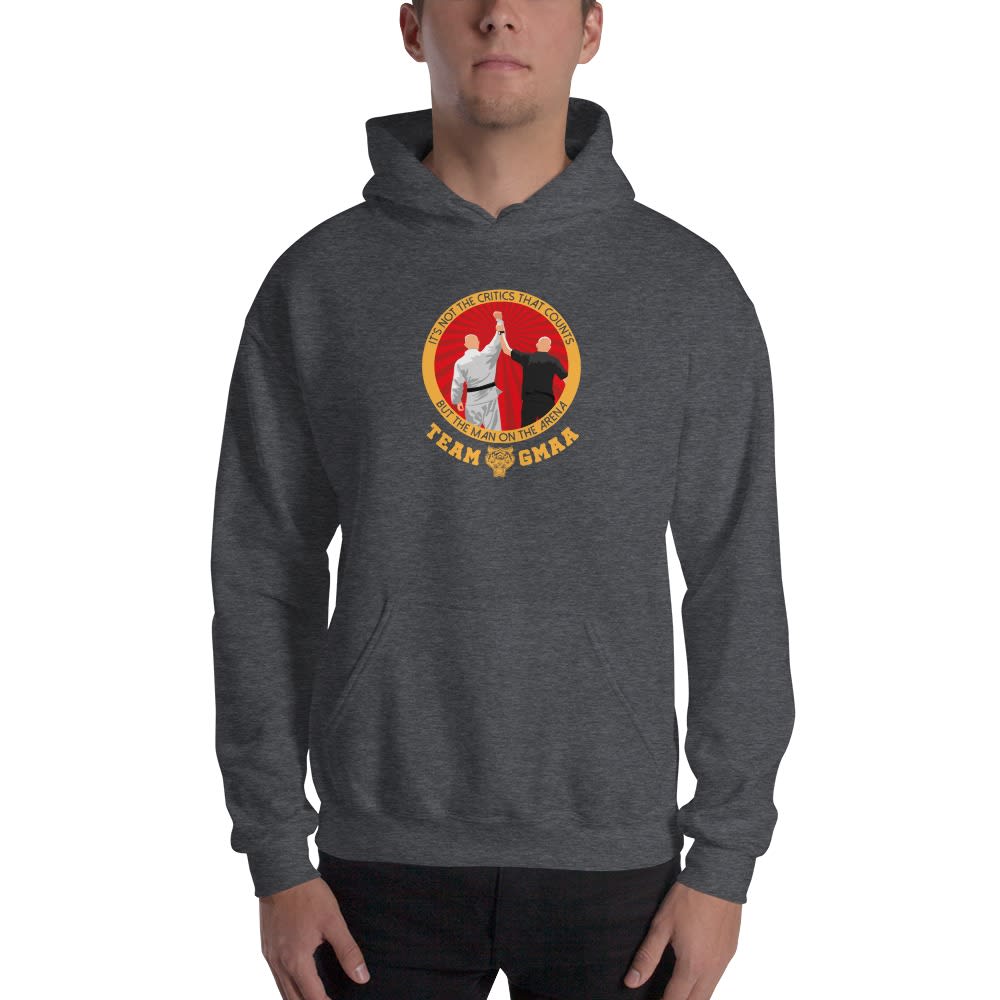 Goulburn Martial Arts Academy Hoodie, Gold and Red Logo