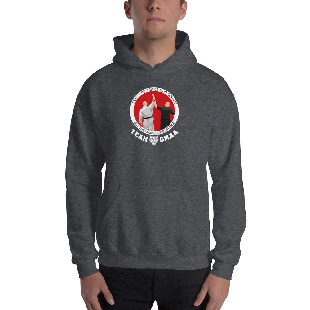 Goulburn Martial Arts Academy Hoodie, White and Red Logo