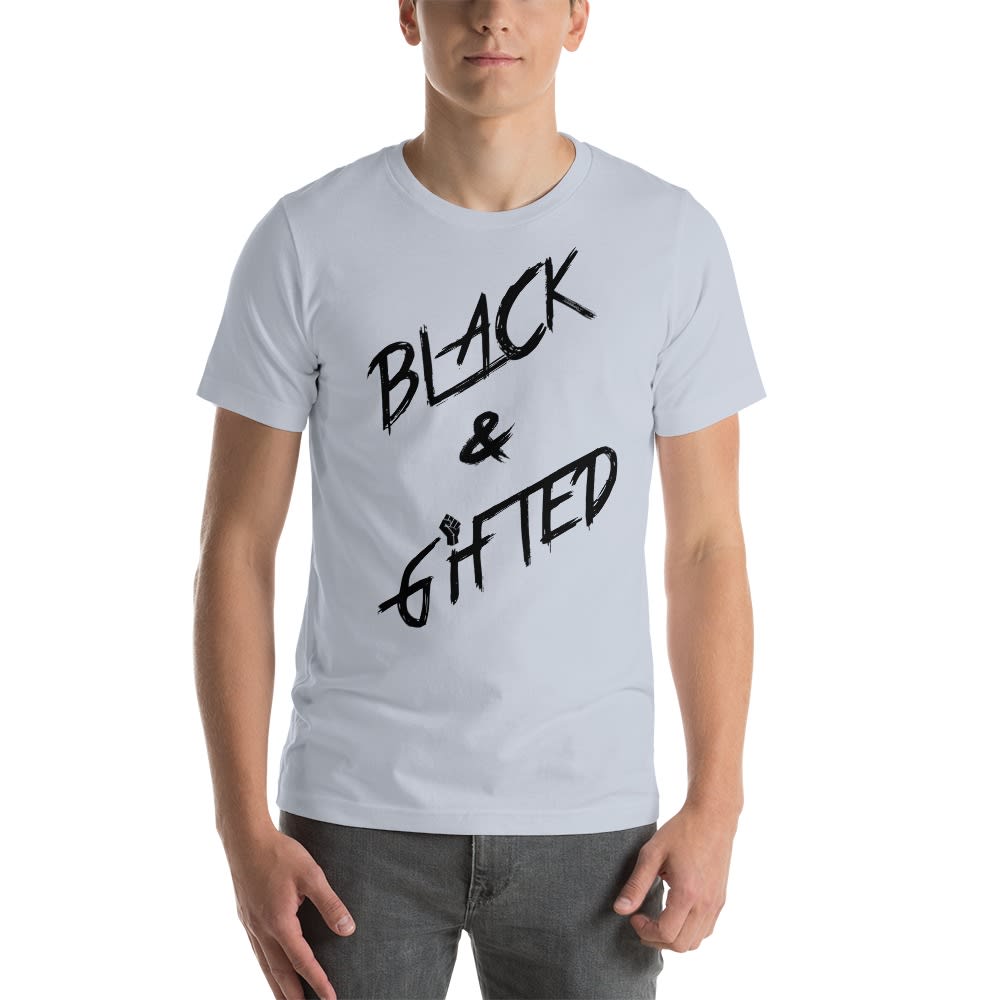 Black and Gifted by Titus Williams, Men's T-Shirt, Black Logo