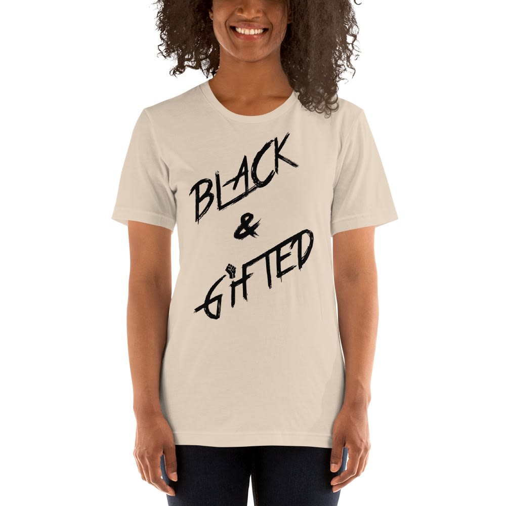Black and Gifted by Titus Williams, Women's T-Shirt, Black Logo