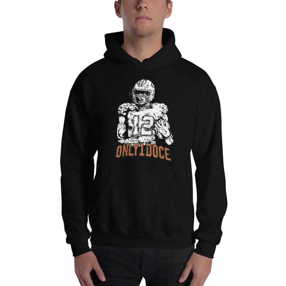 Only1Doce by Jeremiah Payton Hoodie, White Logo