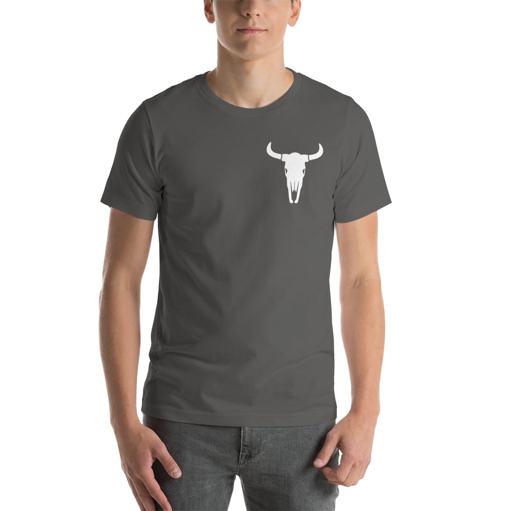 Stockyards Boxing and Fitness, T-Shirt, White Steer Head