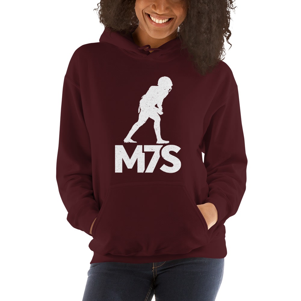 M7S by Mykel Santos Women's Hoodie, White Logo