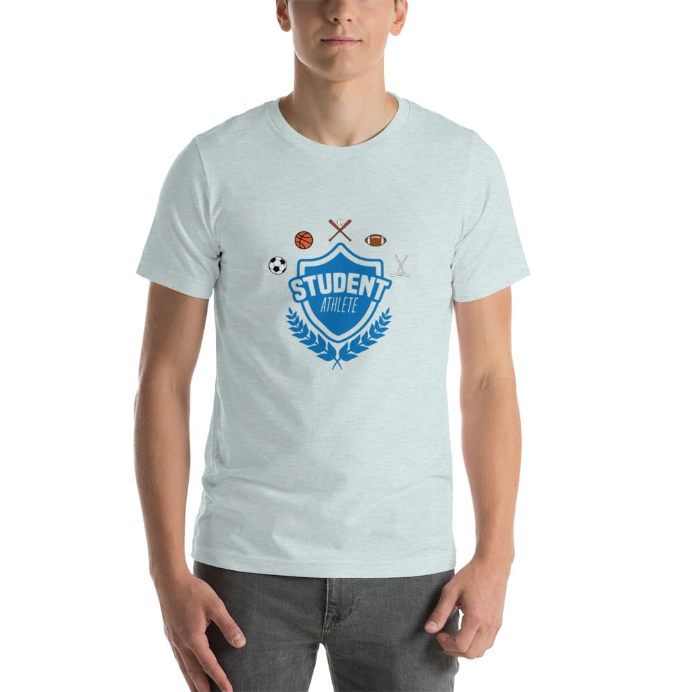 Student Athlete by Keyon Smith Men's T-Shirt, Blue Logo
