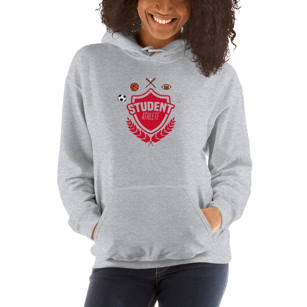Student Athlete by Keyon Smith Women's Hoodie, Red Logo