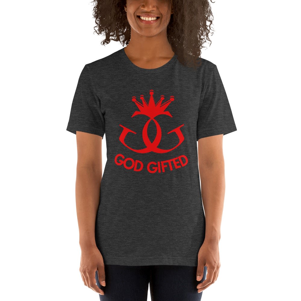 Classic God Gifted by Titus Williams, Women's T-Shirt, Red Logo