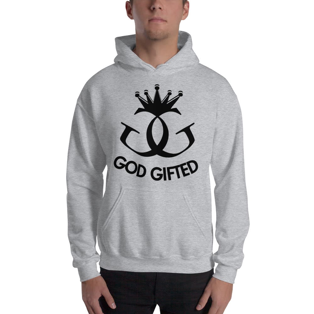 Classic God Gifted by Titus Williams, Men's Hoodie, Black Logo