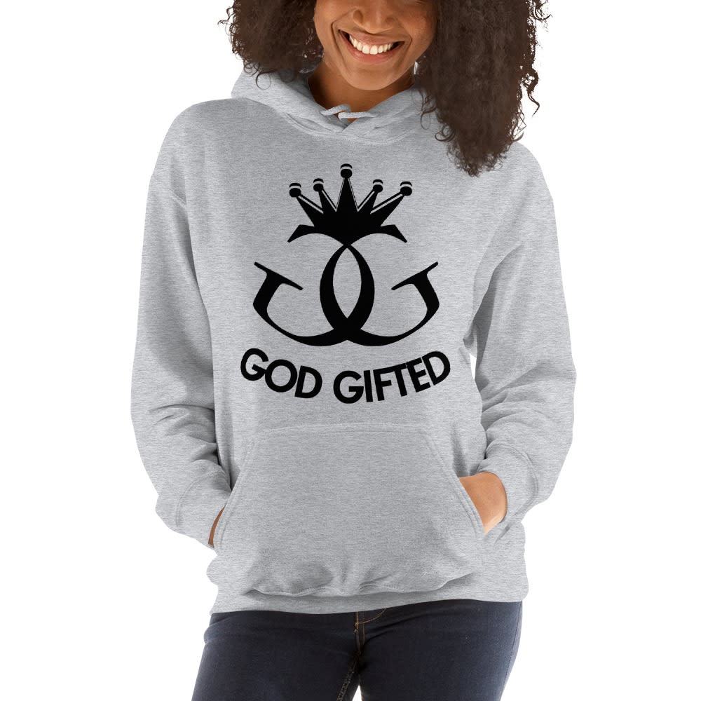 Classic God Gifted by Titus Williams, Women's Hoodie, Black Logo