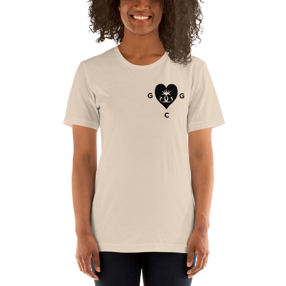 God Gifted Heart by Titus Williams, Women's T-Shirt, Black Logo