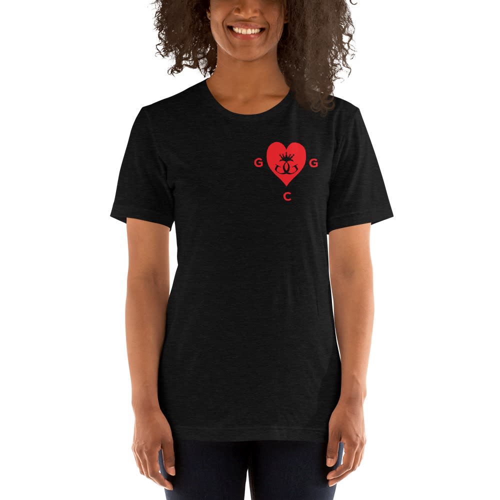 God Gifted Heart by Titus Williams, Women's T-Shirt, Red Logo