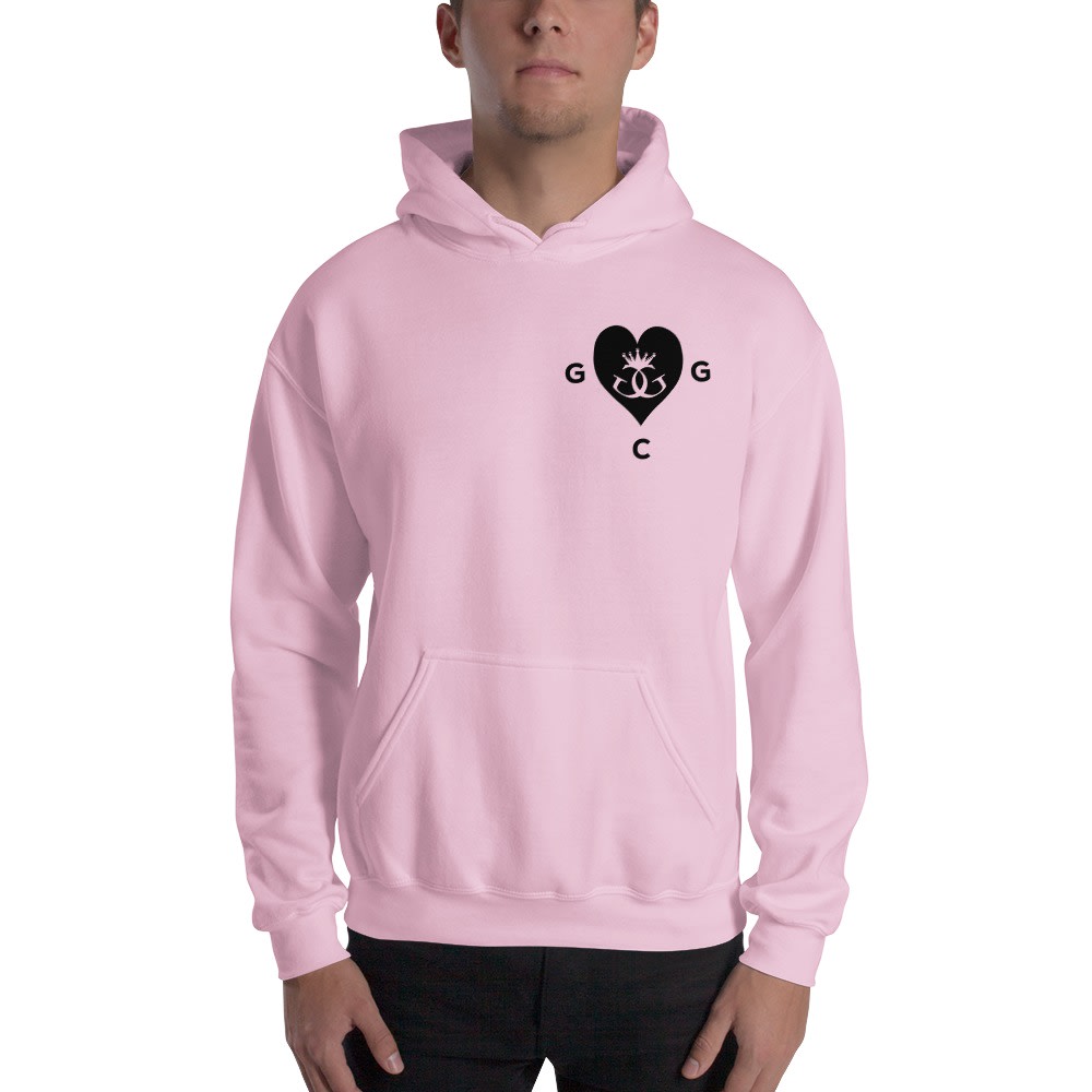 God Gifted Heart by Titus Williams, Men's Hoodie, Black Logo