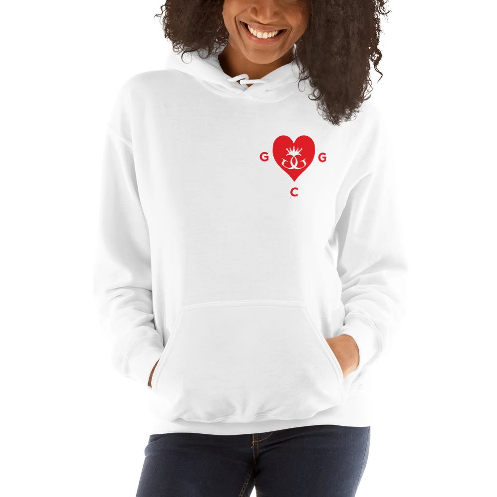 God Gifted Heart by Titus Williams, Women's Hoodie, Red Logo