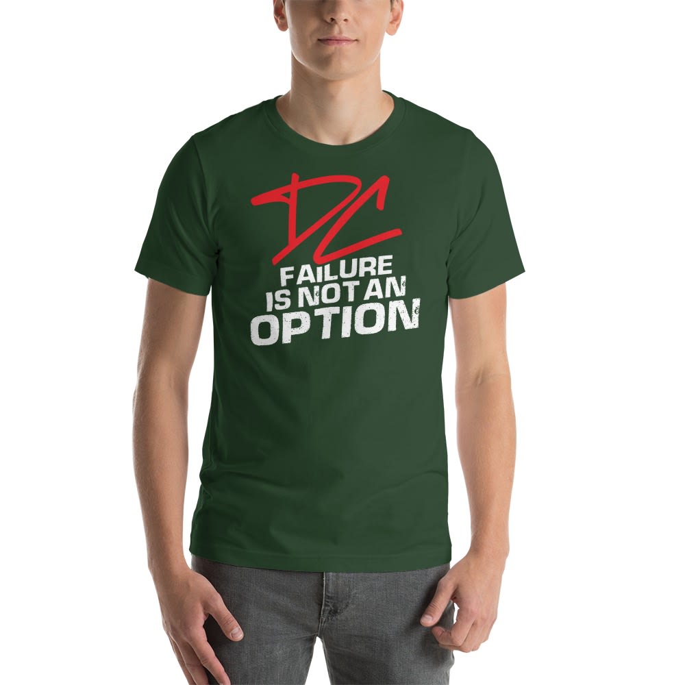 Failure is not an option V#2 by Derrick Curtis Jr T-Shirt , White Logo