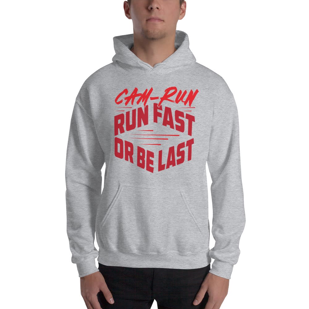 RUN FAST OR BE LAST by Cameron Jackson, Hoodie, Red Logo