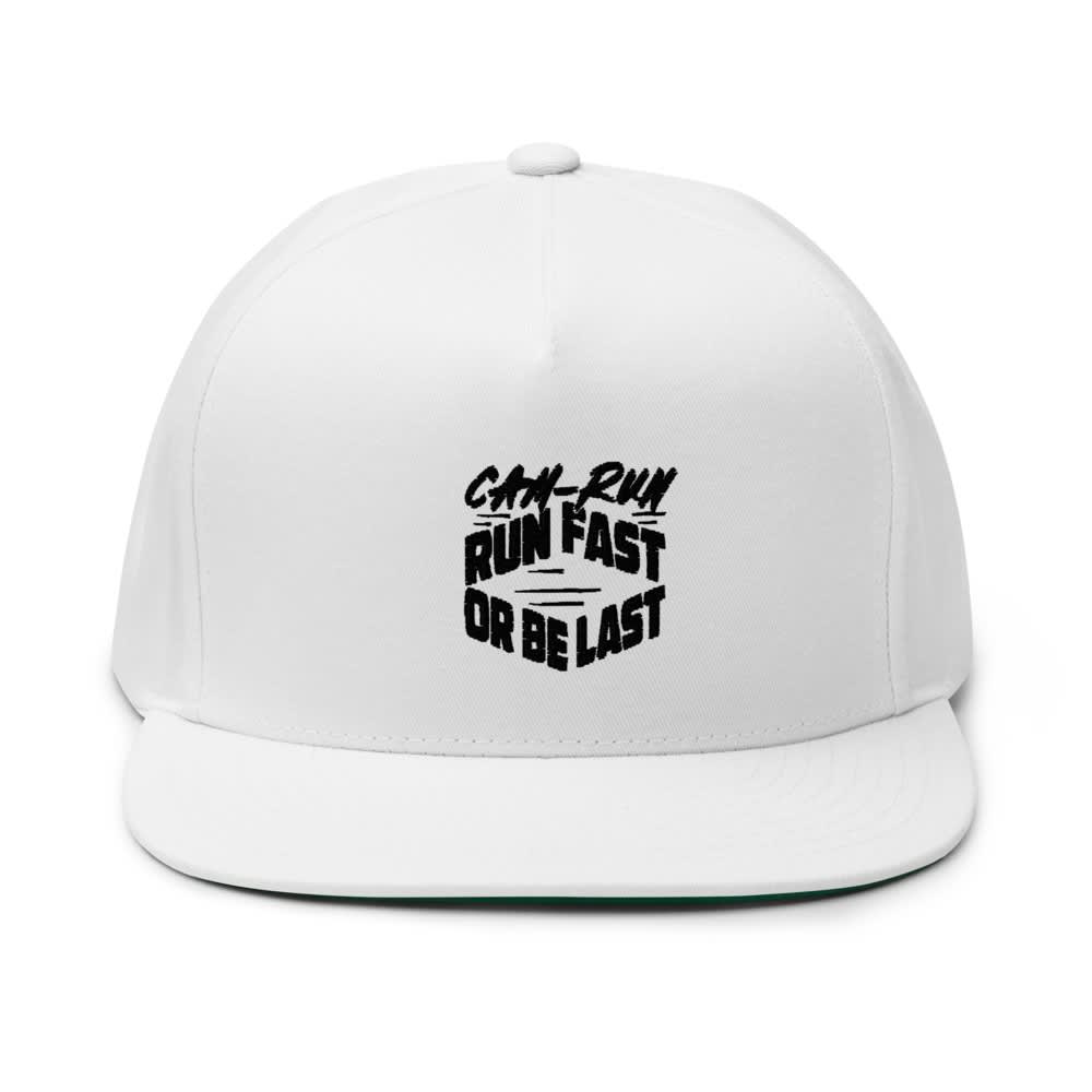  RUN FAST OR BE LAST by Cameron Jackson Hat, Black Logo