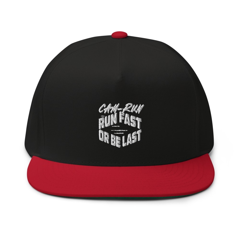 RUN FAST OR BE LAST by Cameron Jackson Hat, White Logo