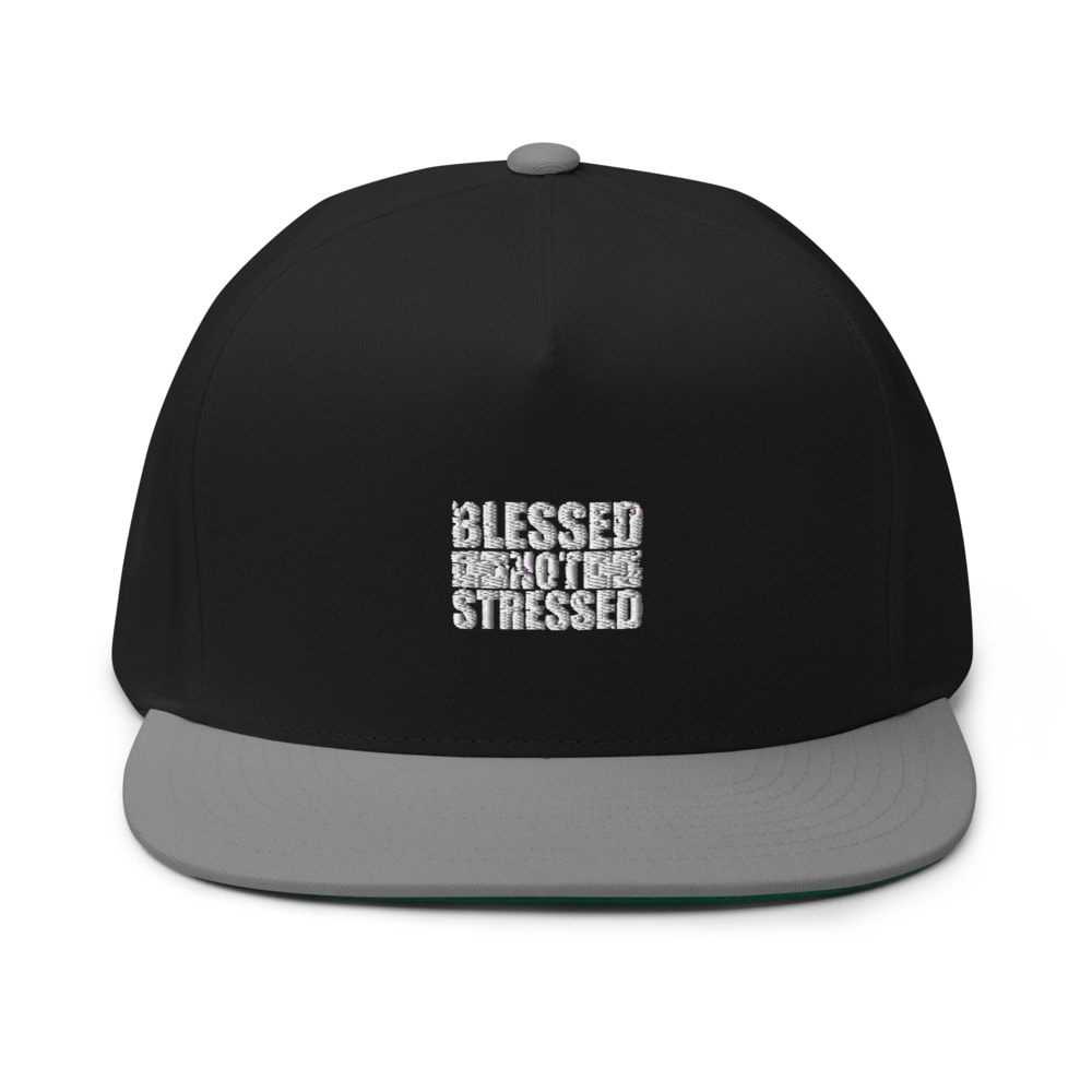 Blessed Not Stressed by Aaron Olivares, Hat, White Logo