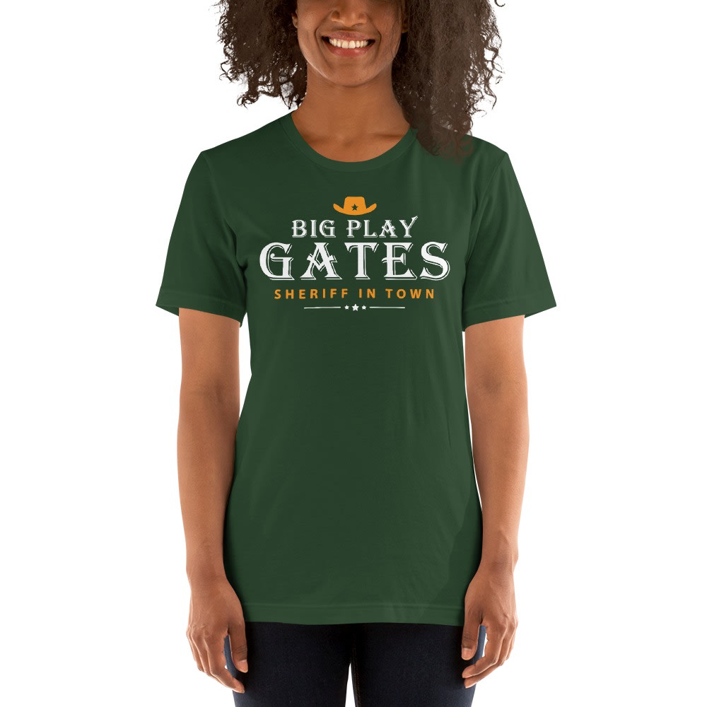 BIG PLAY GATES V#2 by Ovurton Gates Women's T-Shirt, White Logo