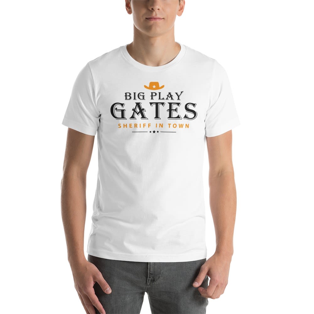 BIG PLAY GATES V#2 by Ovurton Gates Men's T-Shirt, Black Logo