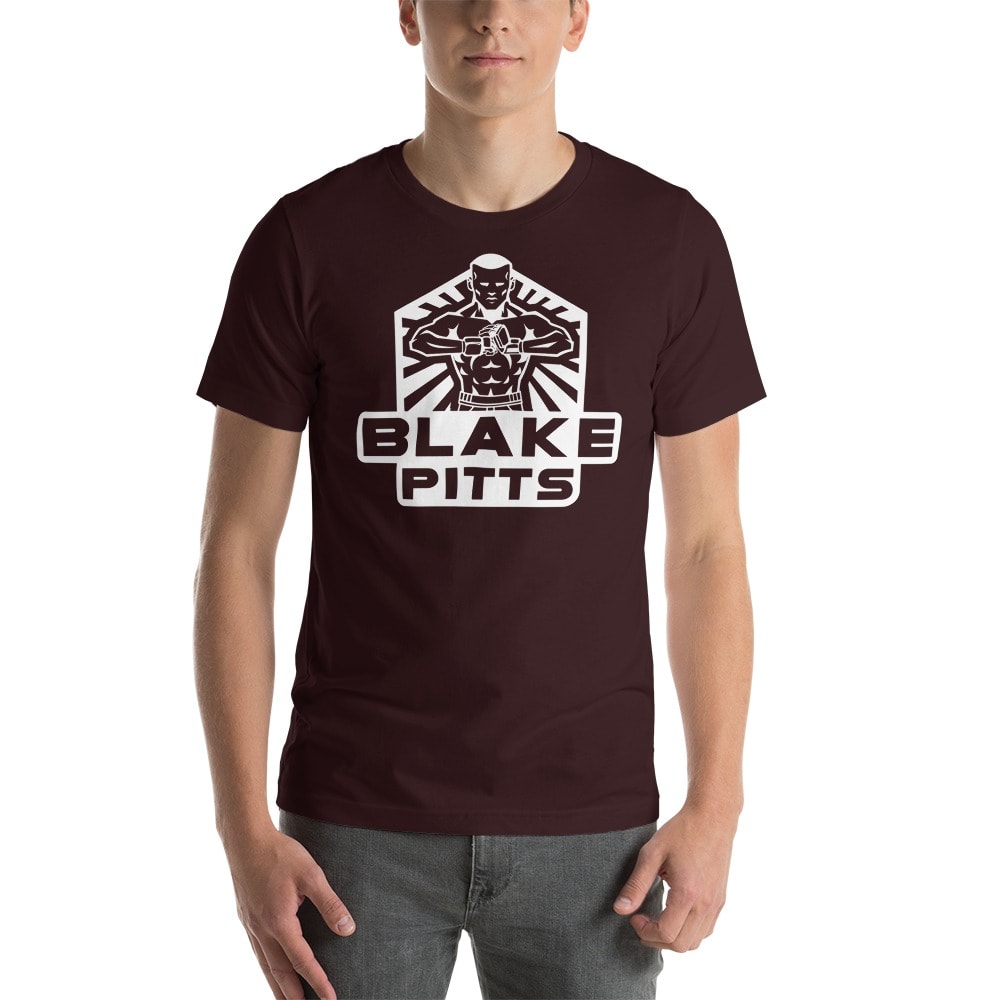  Blake Pitts Men's T-Shirt V#1, White Logo