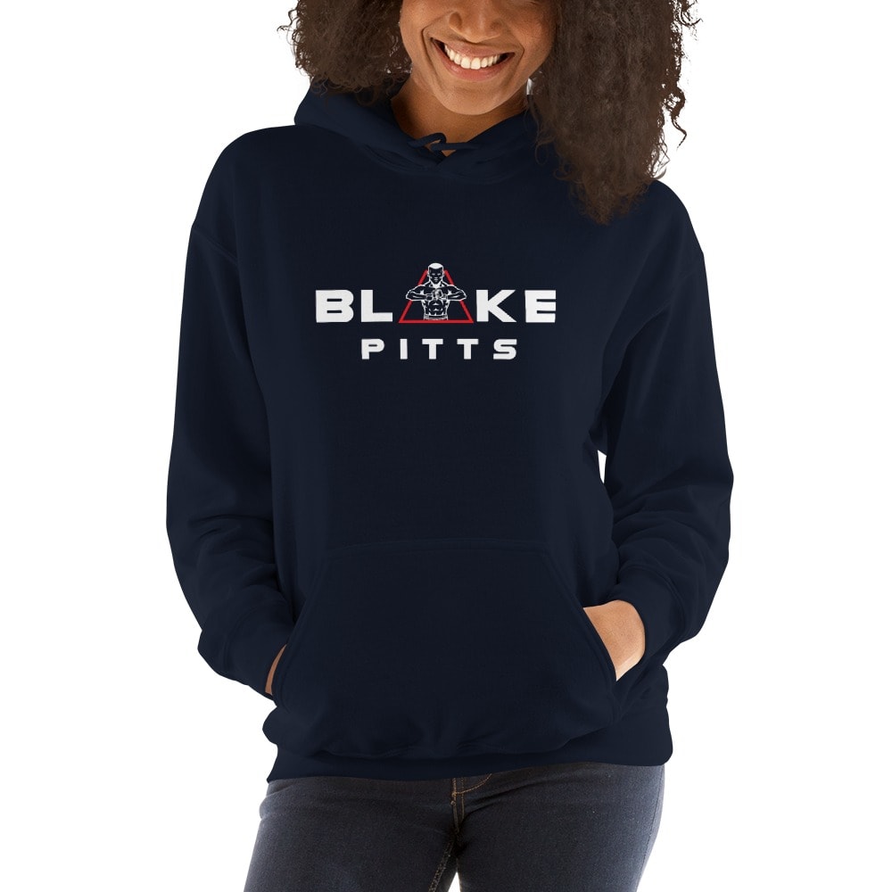  Blake Pitts Women's Hoodie V#2, White Logo