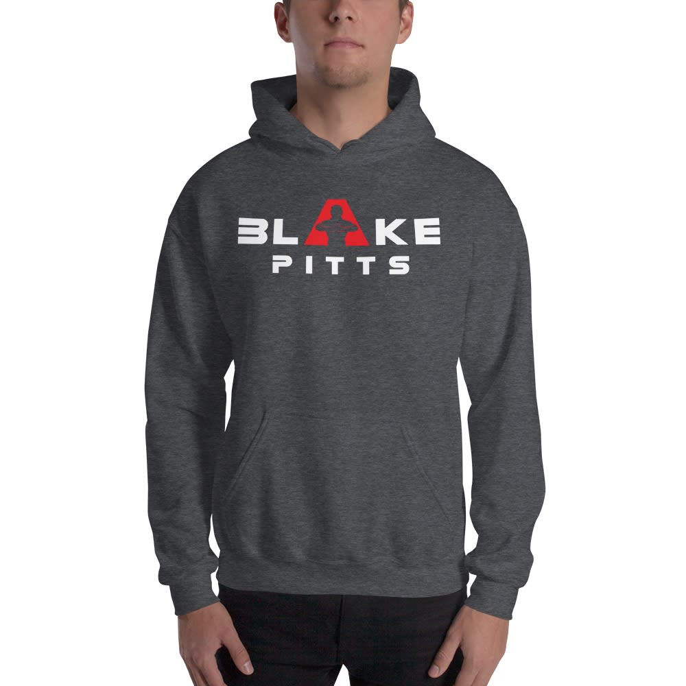 Blake Pitts Men's Hoodie V#3, White Logo