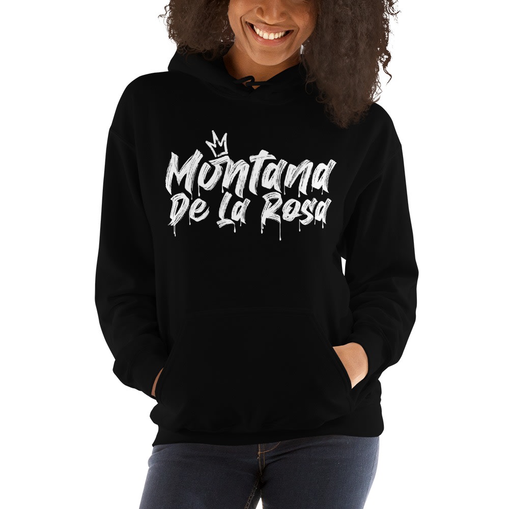 Montana Delarosa Women's Hoodie, White Logo