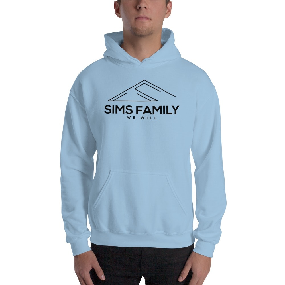 "Sims Family We Will" by Omar Sims Hoodie, Black Logo