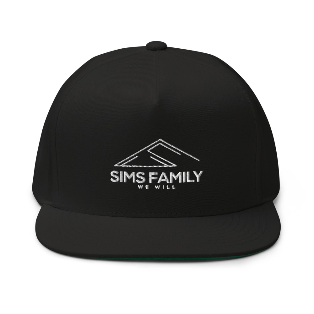 "Sims Family We Will" by Omar Sims Hat, White Logo 