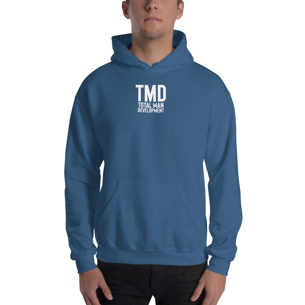 TMD by Ezra Millington Men's Hoodie , White Logo