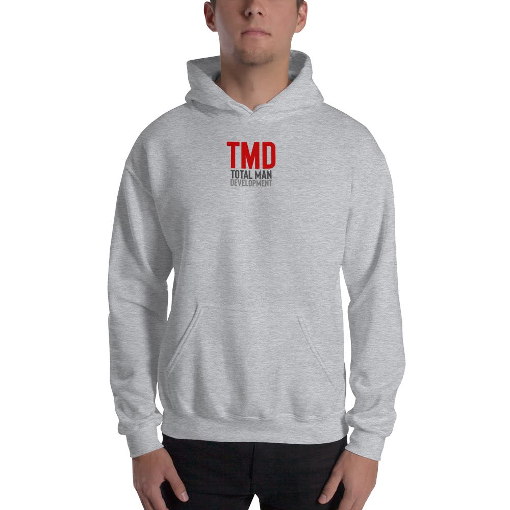 TMD by Ezra Millington Men's Hoodie , Red Logo