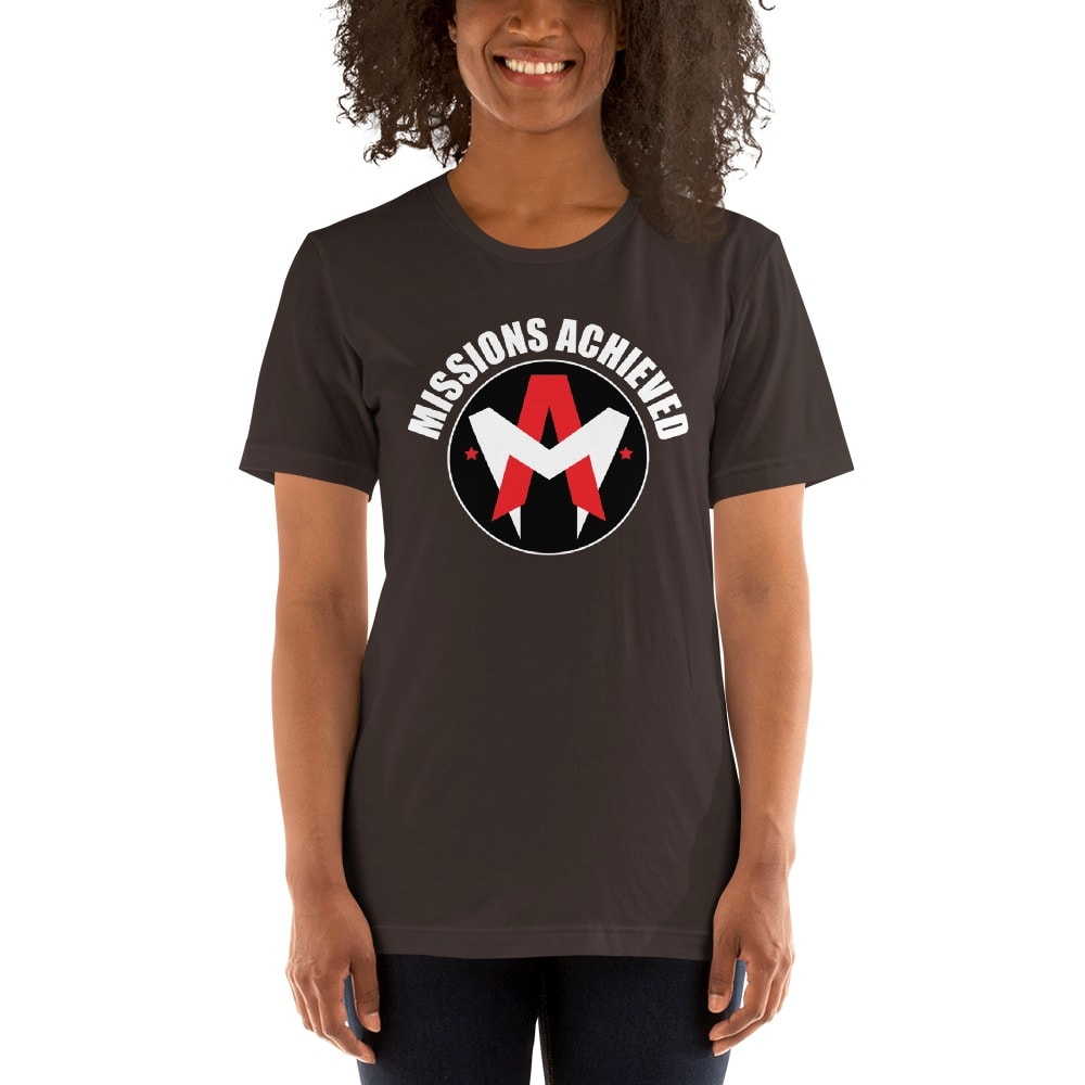 Missions Achieved by Mike Alvarado Women's T-Shirt, White Logo