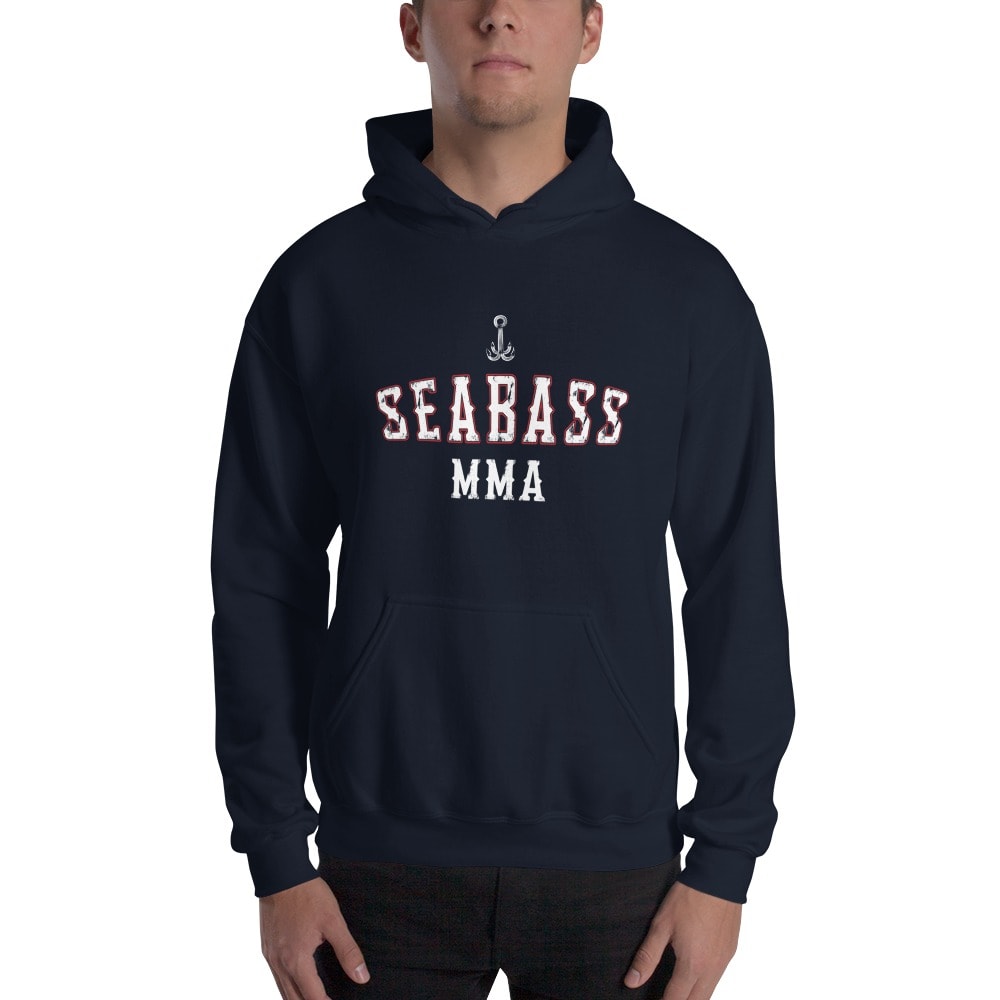 Seabass MMA by Michael Ship, Hoodie, Light Logo