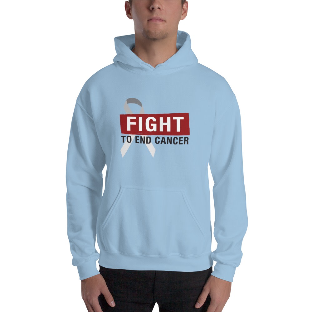 Fight To End Cancer, Hoodie, Dark Logo