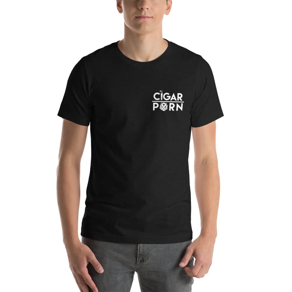 Cigar Pxrn by James Lee, Men's T-Shirt, Light Logo
