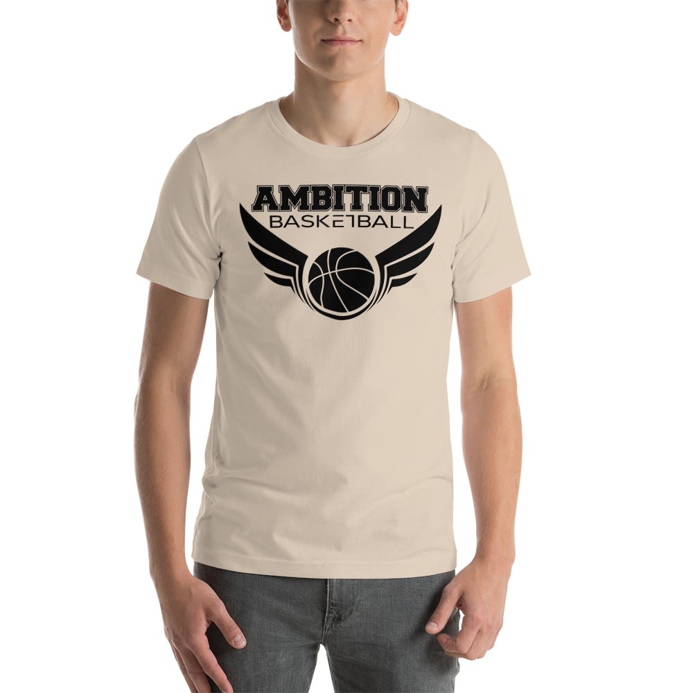 Ambition Basketball by Jerome Rubi Men's T-Shirt, Black Logo