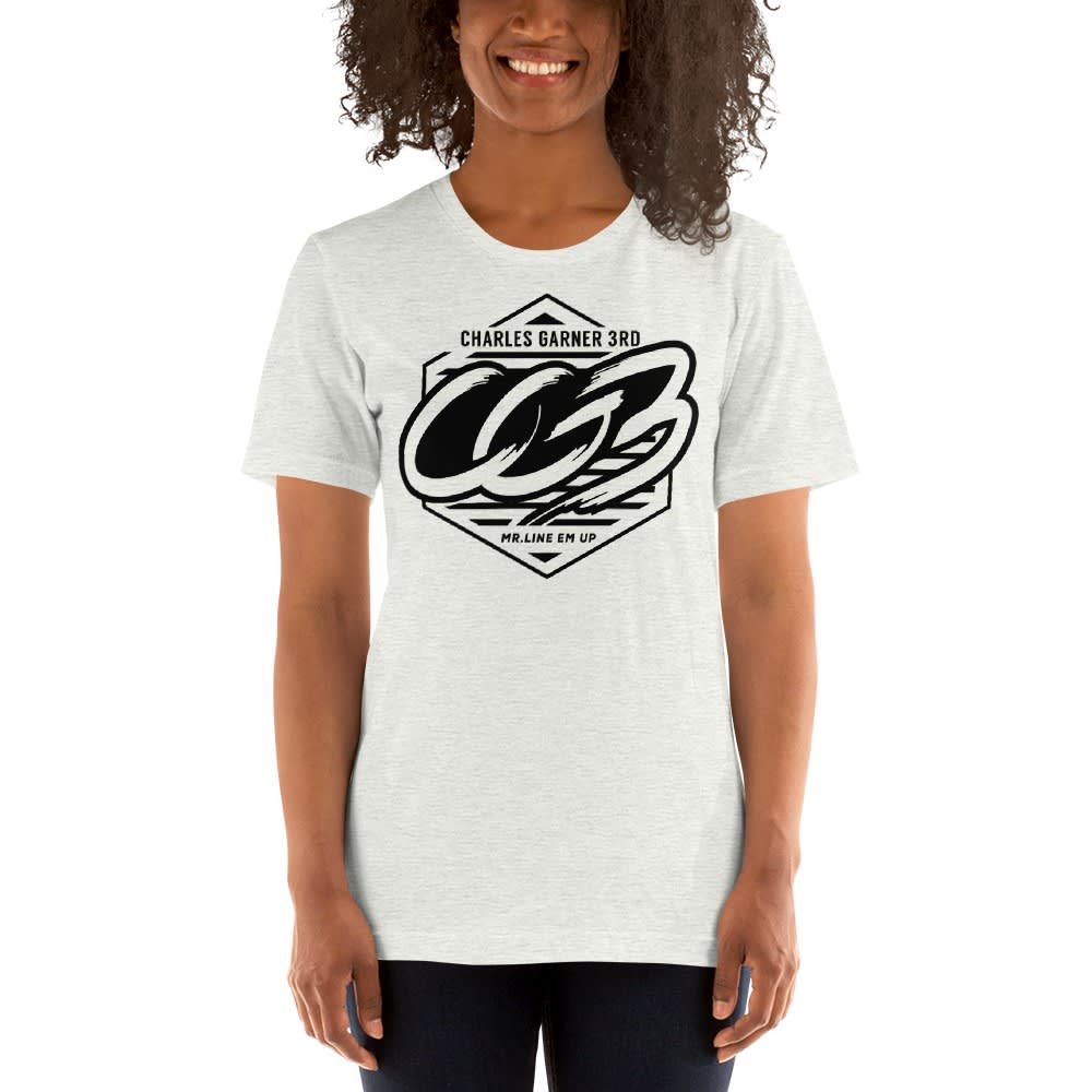 MR.LINE EM UP by Charles Garner Women's T-Shirt , Black Logo
