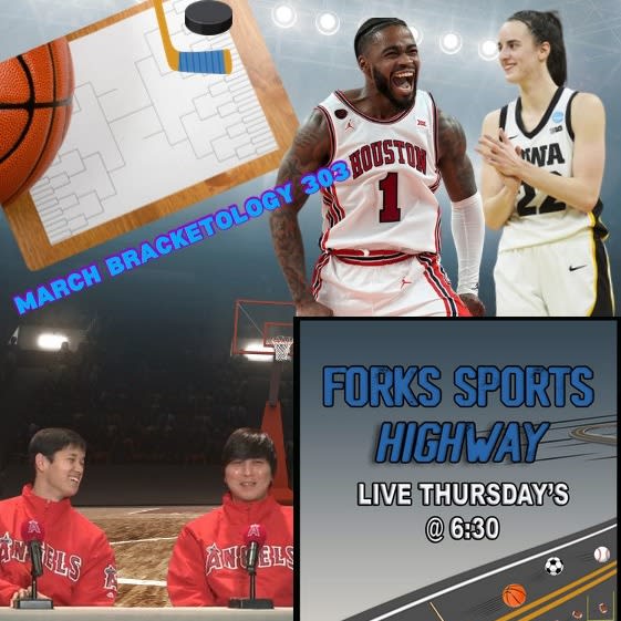 Forks Sports Highway – March 28th, 2024 – Ohtani Interpreter Scandal; College Hoops & Hockey Bracketology; Reid Sinks Threes; MLB Opening Day