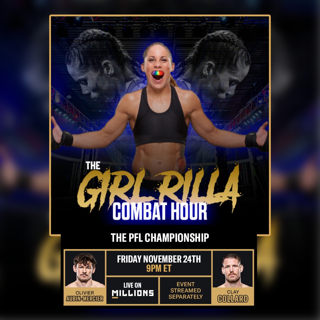 Liz Carmouche. PFL WatchParty. Fight streamed separately. November 24th, 2023, Only on MILLIONS.co