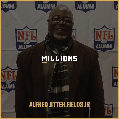 Join Football Athlete, Alfred Jitter Fields Jr, for a live streaming event on MILLIONS.co